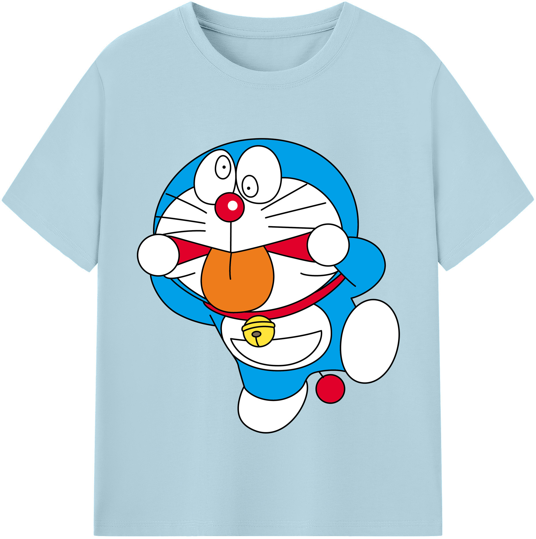 （画像用） ドラえもん Doraemon 綿100％半袖Tシャツ（フロントプリント）